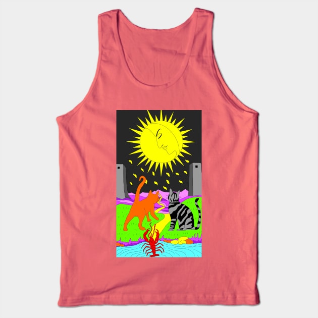 The Moon Card Tank Top by MyNameisAlex